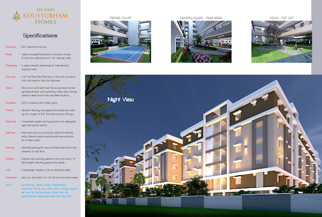 Apartments / Flats for Sale in Guntur| Own Your Dream 3BHK Flat in Tadepalli at Sri Hari Koustubham Homes!